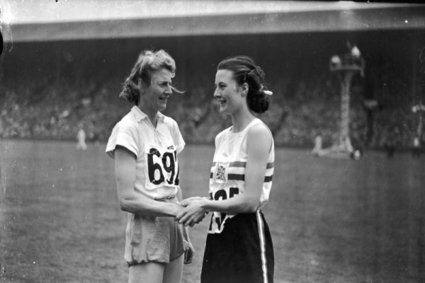 Gold and silver handshake