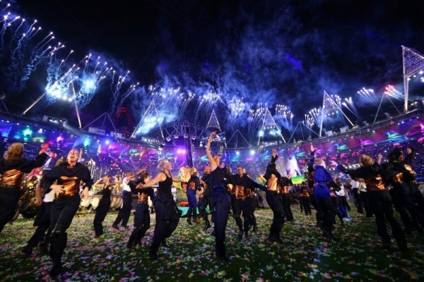 Dancers perform