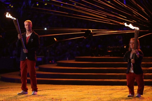 Ellie Simmonds and Johnnie Peacock