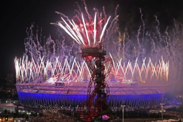 Fireworks illuminate the sky