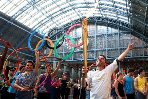 Inside St Pancras International Station