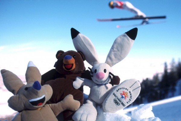 Salt lake city 2002 Olympic Games mascots- Copper, Coal and Powder